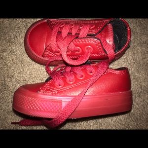 Leather red chucks